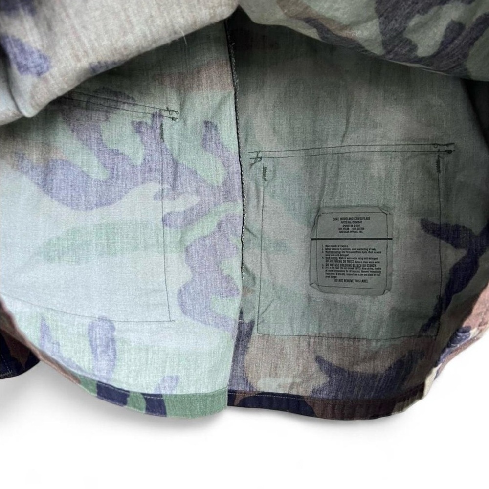 US Army Military Tactical Combat Woodland BDU Streetwear Jacket Sergeant Camo XL - Picture 6 of 13
